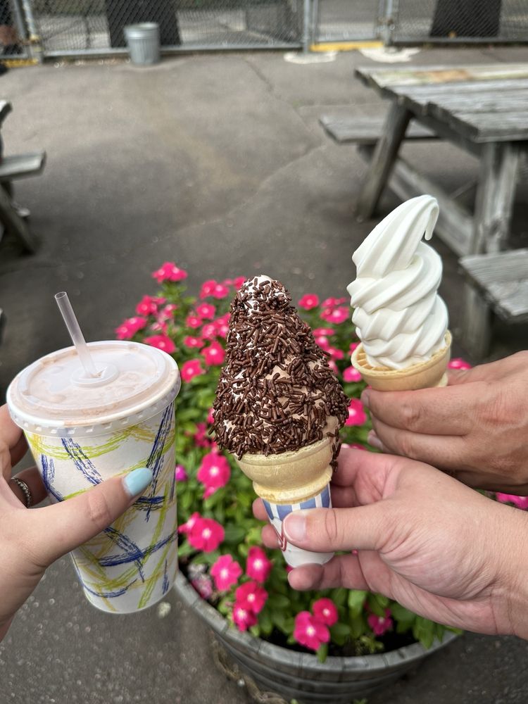 Ice cream cones and shakes